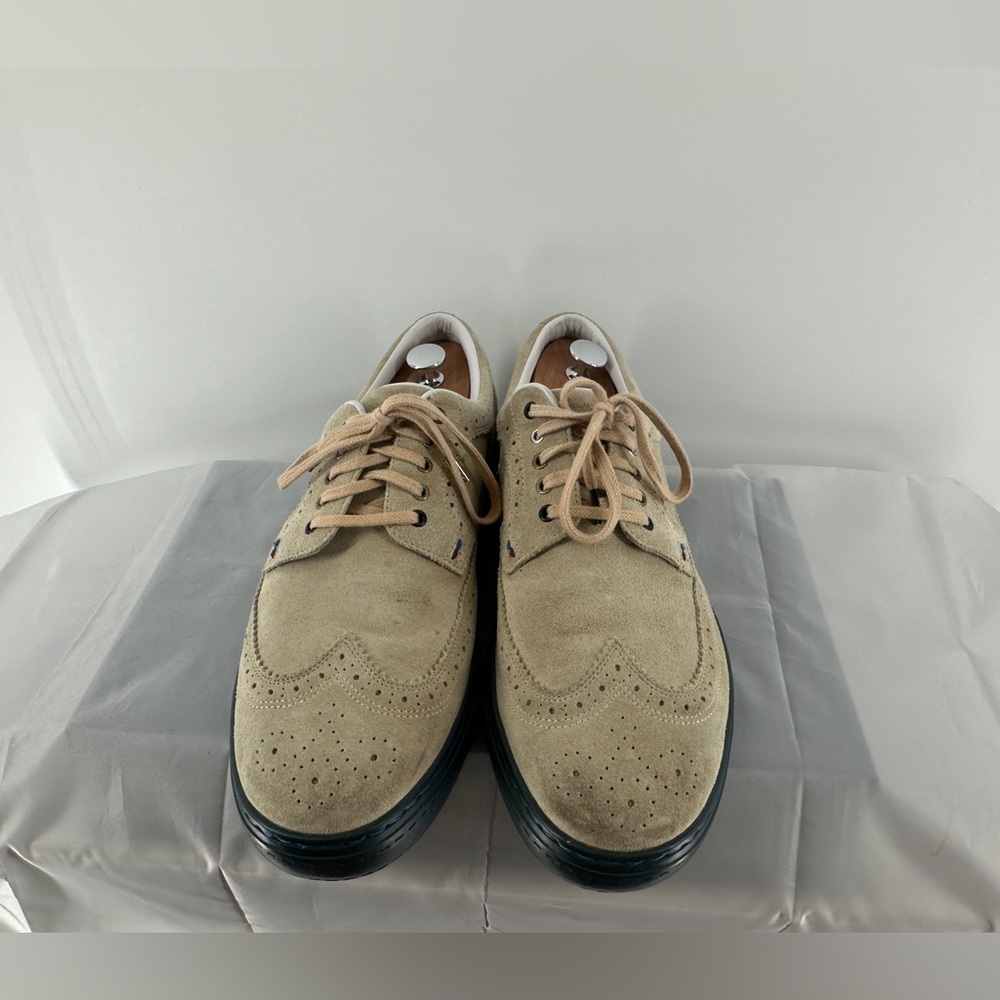 Paul Smith Jeans Beige Wingtip Beige Suede Sneakers View 3